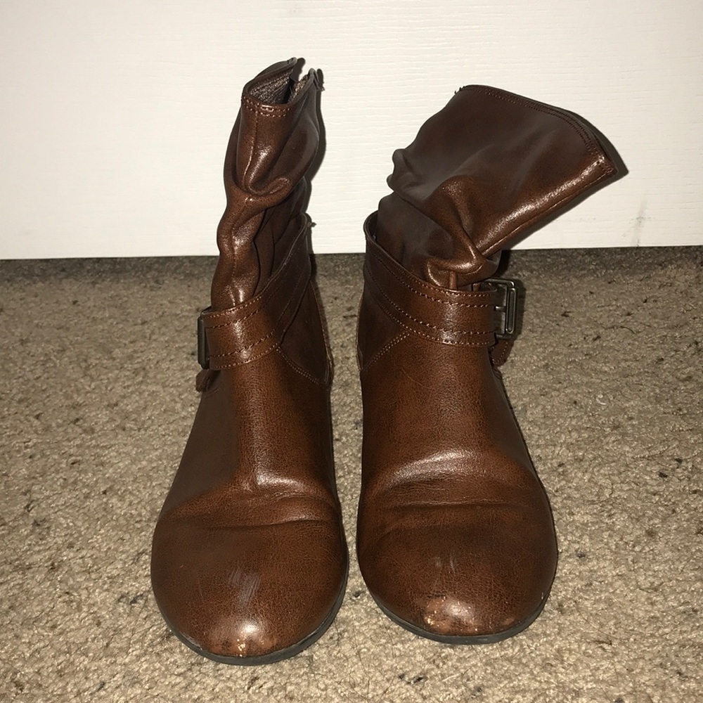 Brown ankle boots